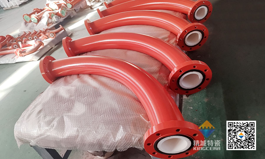 Z6尊龙特瓷内衬耐磨陶瓷弯头