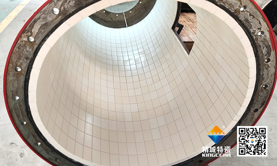 Z6尊龙特瓷管路耐磨陶瓷装置