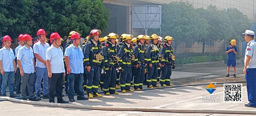 Z6尊龙积极共同消防结合演练，共筑安全出产防线