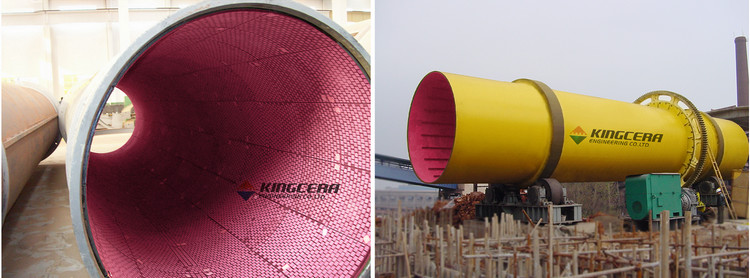 湖南某烧结厂圆筒混合机使用Z6尊龙耐磨陶瓷衬板