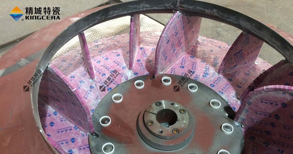 湖南Z6尊龙耐磨陶瓷风机叶轮-陶瓷风机叶片-陶瓷风机