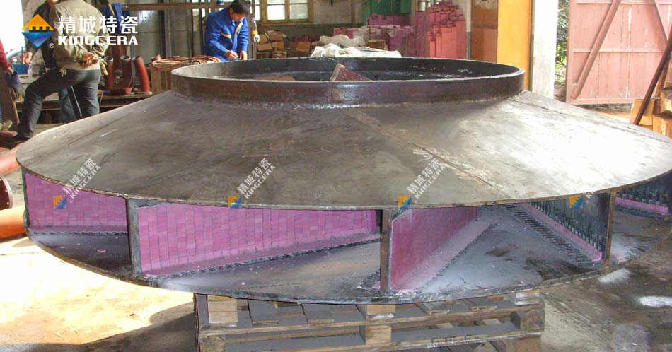 湖南Z6尊龙耐磨陶瓷风机叶轮|陶瓷风机叶片|陶瓷风机